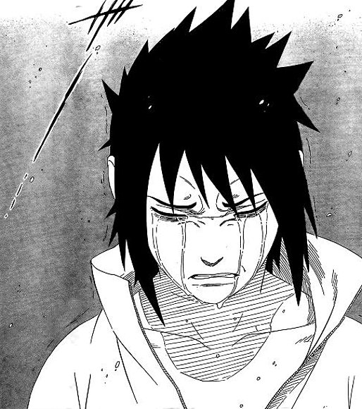 sasuke llorando