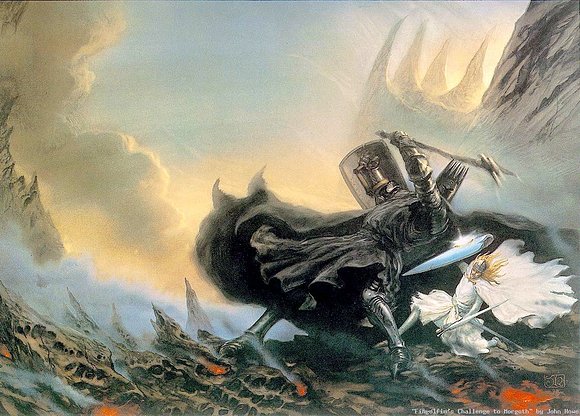 Morgoth y Fingolfin