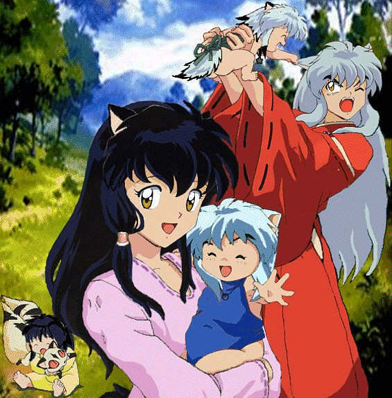 inuyasha y kagome con hijos