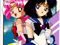 Sailor Chibiusa y Sailor Saturno