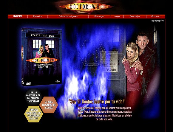 Pagina Web en España de Doctor Who DVD