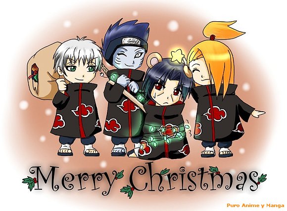 AKATSUKI  TAMBIEN   CELEBRA   LA   NAVIDAD