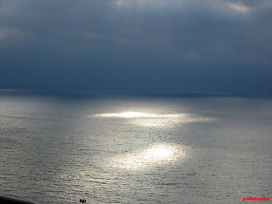 el mar al atardecer
