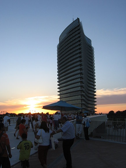 Torre del agua Expo Zaragoza, Agosto 2008