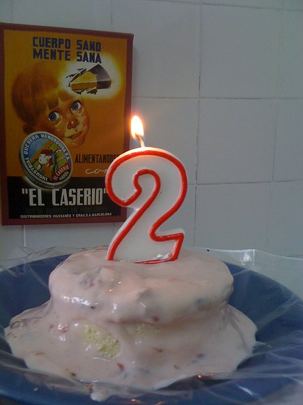 tarta segundo cumpleaños