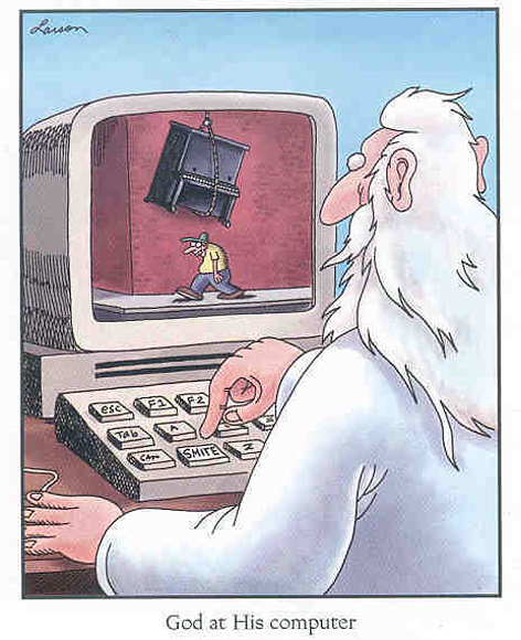 Dios en su computadora.