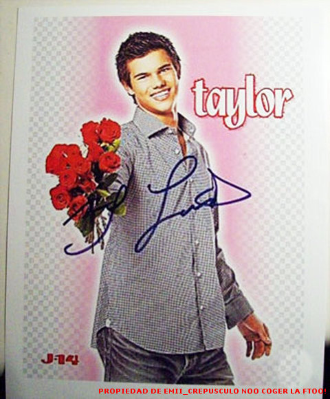 EL autografo de Taylor!!!