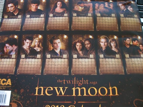 El calendario de New Moon (Luna nueva)