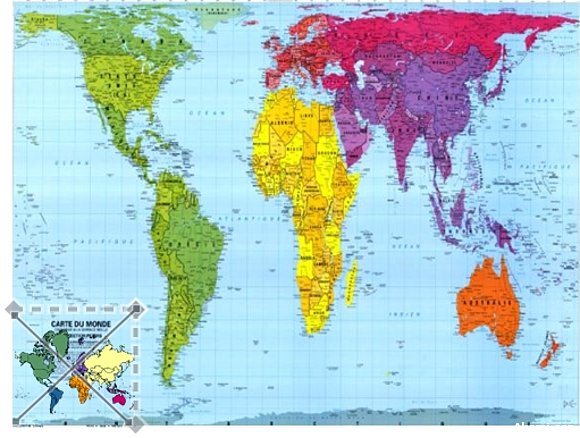 Este es el verdadero mapa del mundo
