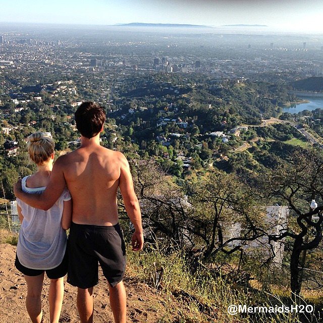 Amy Ruffle con su novio Lincoln Younes