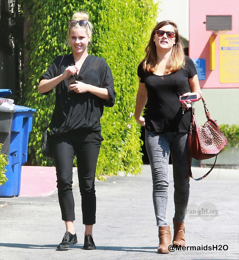 Claire Holt with friend, West Hollywood Sept 2013