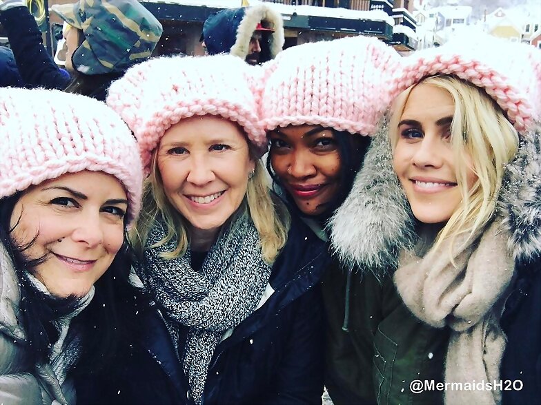 Claire Holt - Women's March (January 21, 2017)
