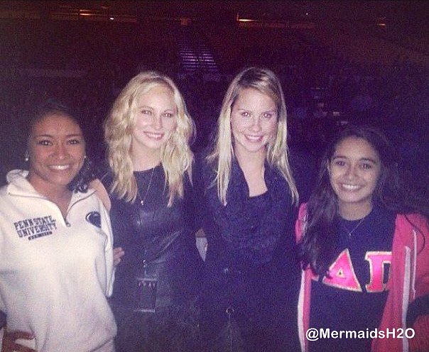 Claire Holt & Candice Accola-The Fray Concert 2013