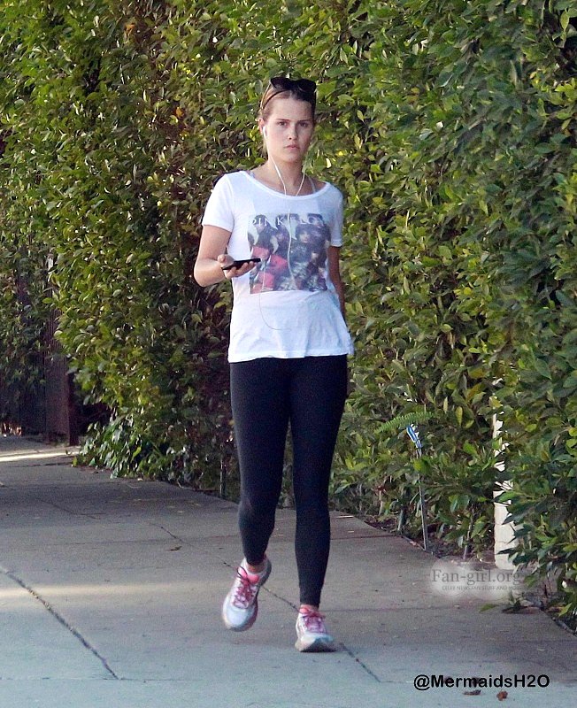 Claire Holt - Goes Jogging in Hollywood Hills 2014