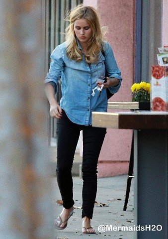 Claire Holt-Leaving Nail Salon,West Hollywood 2014