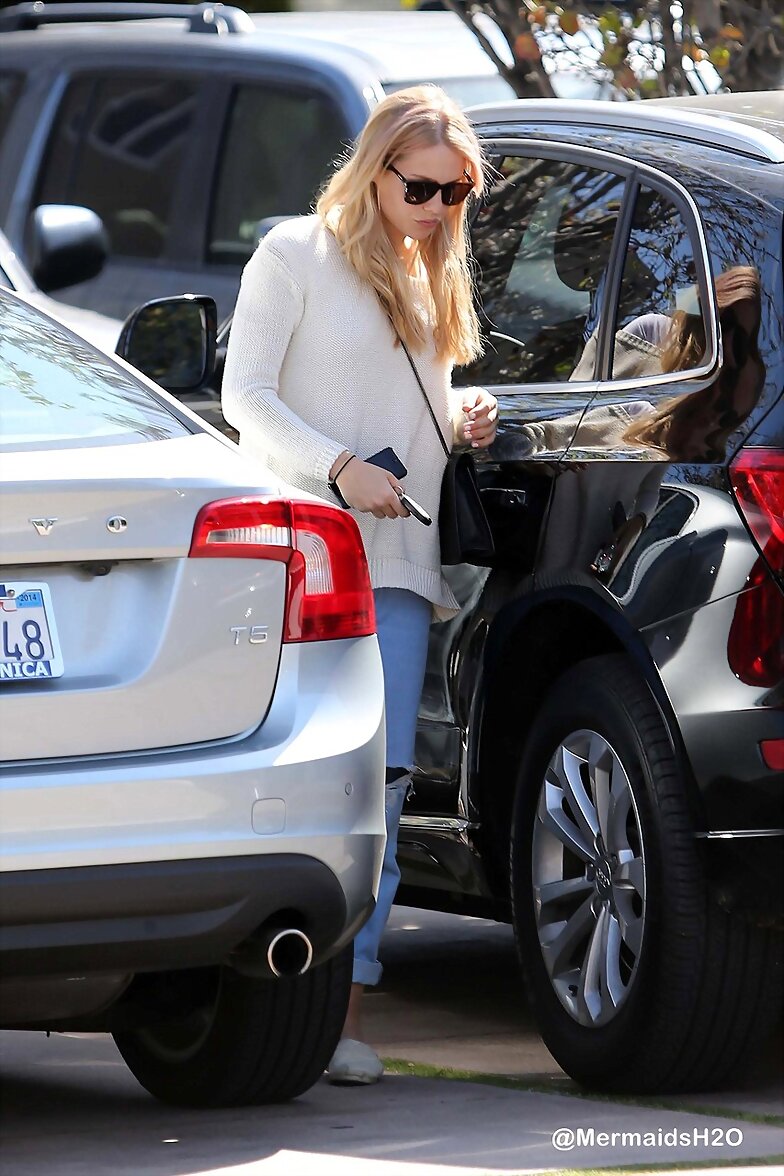 Claire Holt after shopping in LA, April 3, 2014