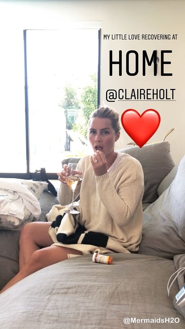Claire Holt - Instagram Story April 2018