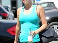 Claire Holt saliendo del gym en LA, Aug 26, 2014