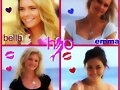 Collage Rikki, Cleo, Bella y Emma! &iexcl;San Valent&iacute;n!