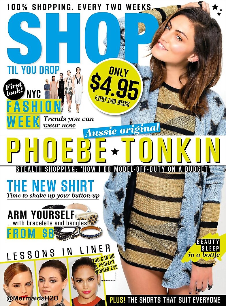Phoebe Tonkin photoshoot Shop Till You Drop 2014