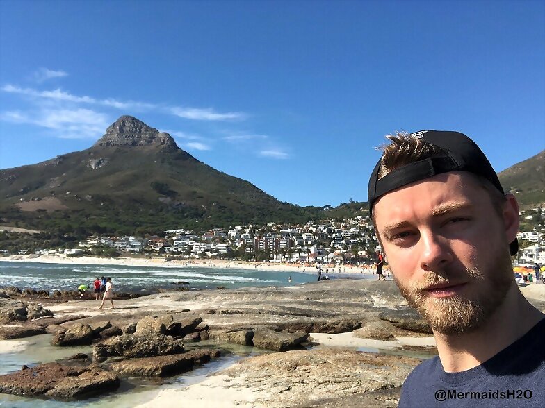 Luke Mitchell grabando Blindspot S3 en Cape Town