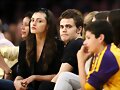 Phoebe Tonkin &amp; Paul Wesley - LA Lakers game 2015