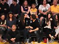 Phoebe Tonkin &amp; Paul Wesley - LA Lakers game 2015