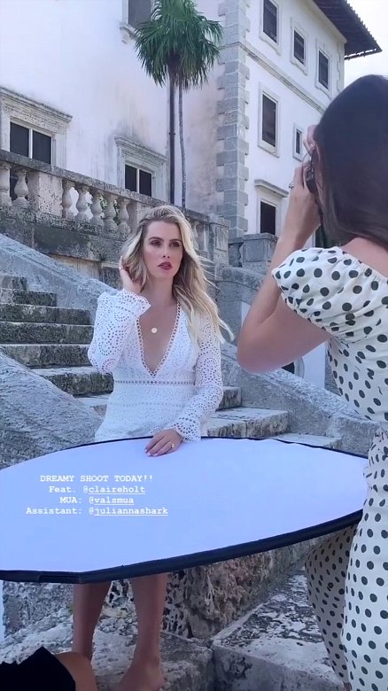 Claire Holt bts photoshoot by Melody Mai (2019)
