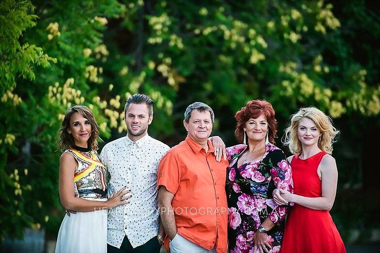Cariba Heine con su familia | 2015
