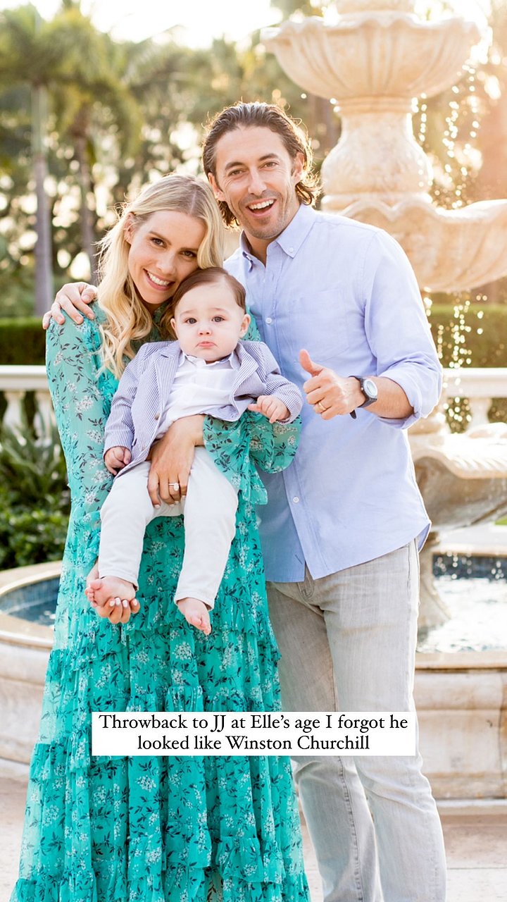 Claire Holt & Andrew Joblon con su hijo James 2019