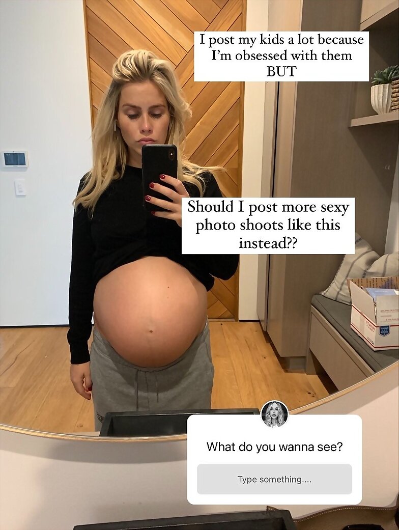 Claire Holt durante su embarazo | 2019