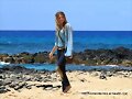 TBL Mar 27 - On the deserted beach in Maui, Hawaii