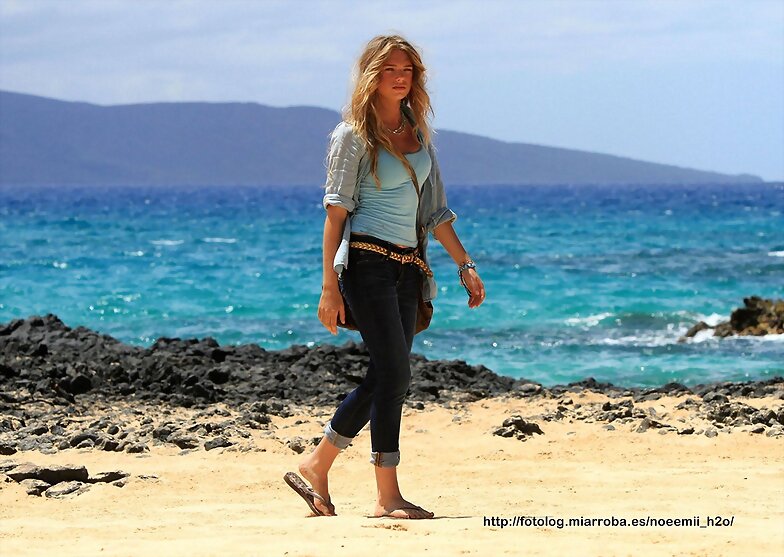 TBL Mar 28 - On the deserted beach in Maui, Hawaii