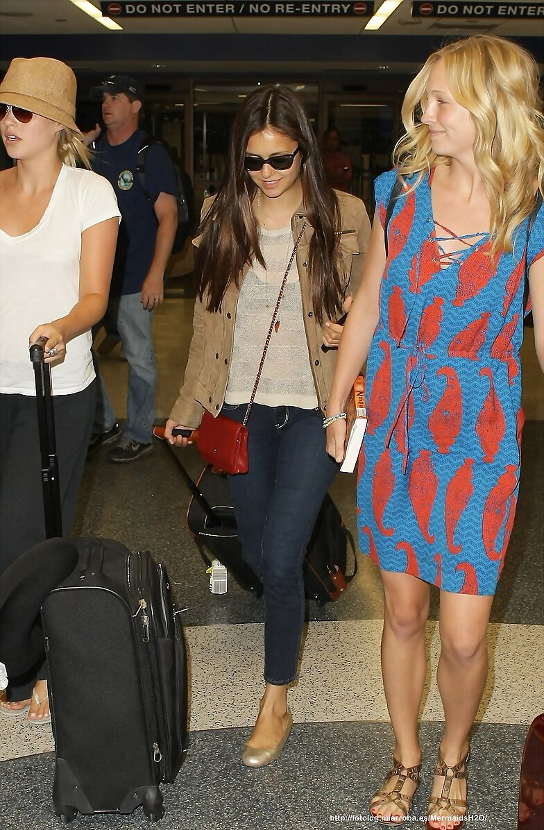 Claire Holt - Arrived At The LAX Airport In LA