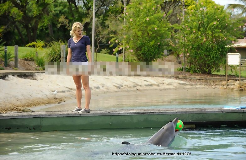Rikki Chadwick y el delfín Ronnie