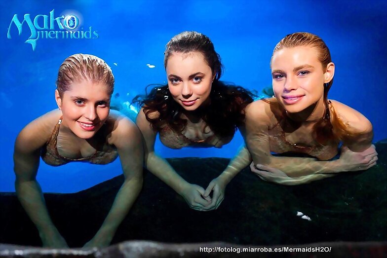 Foto promocional Mako Mermaids:Sirena,Nixie y Lyla