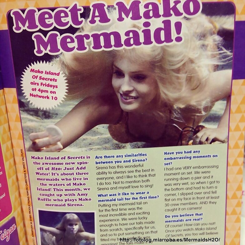 Mako Mermaids en la revista Girl Power Australiana