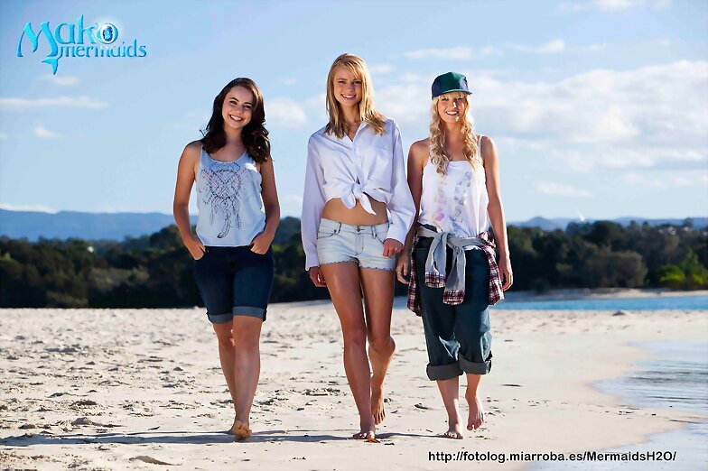 Foto promocional Mako Mermaids:Nixie,Lyla y Sirena