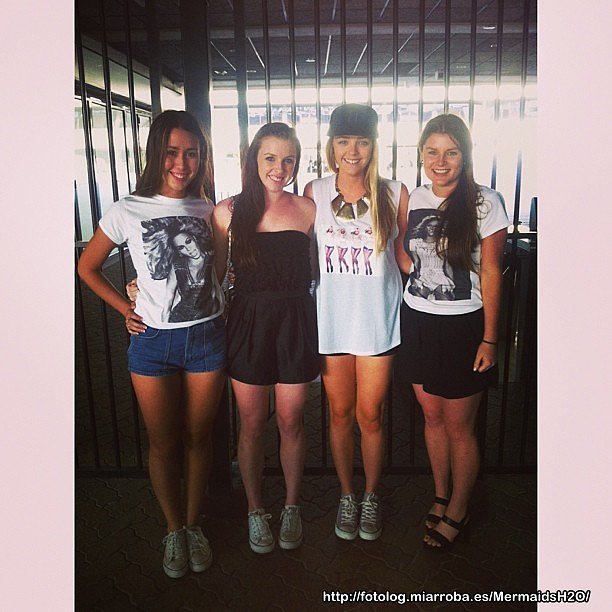 Cleo Massey con amigas al concierto de Beyonce