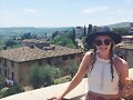 Cleo Massey en San Gimignano, Italy