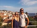 Cleo Massey y su novio en Croatia
