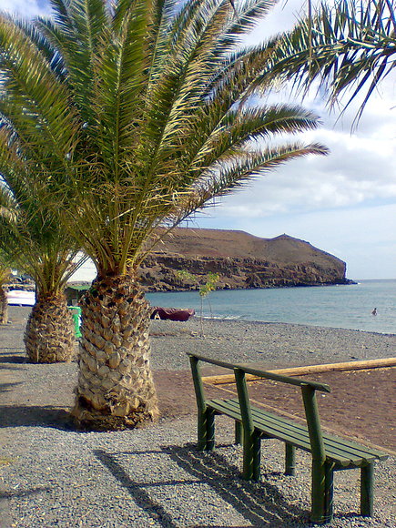 Playa de arena negra, La lajita, Fuerteventura.