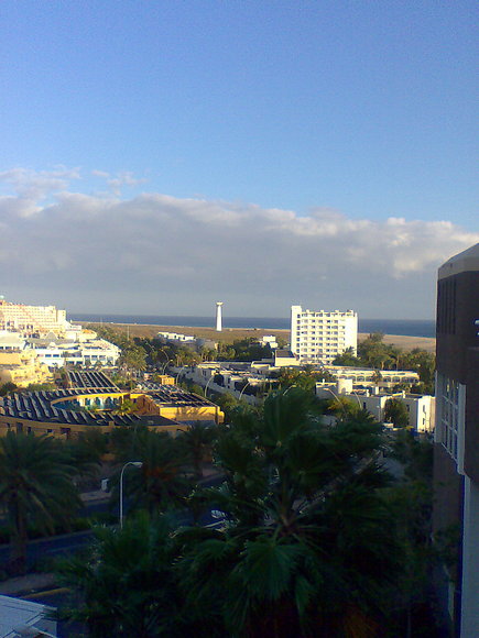 Morro jable, visto desde el Hotel Riu.