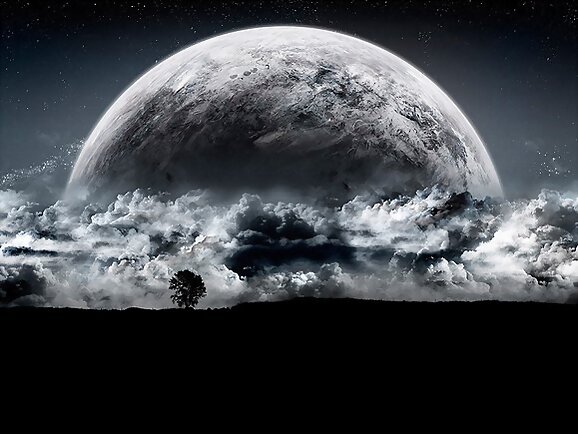 La luna y su inmensidad