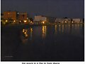 Vista nocturna  de  la  playa  de  Puente  Mayorga