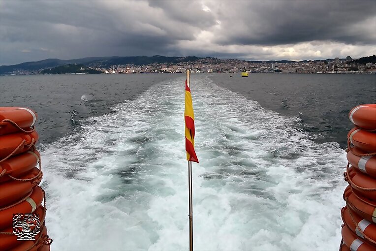 Recorriendo en barco la Ría de Vigo