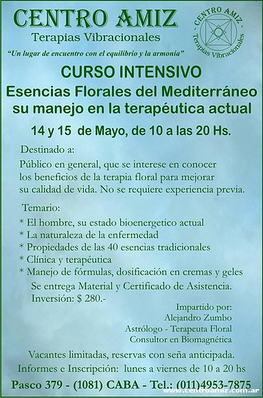 14 y 15 de Mayo Curso de Flores del Mediterraneo