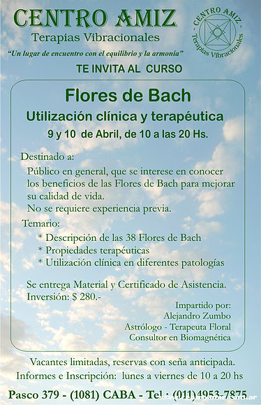 Curso Flores de Bach (Clinica y Terapeutica)