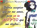 NO SOPORTAR&Iacute;A QUE ME OLVIDARAS..