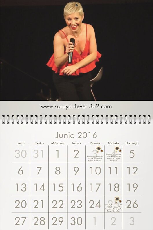 HOY MIÉRCOLES 1-6-2016, CALENDARIO JUNIO 2016
